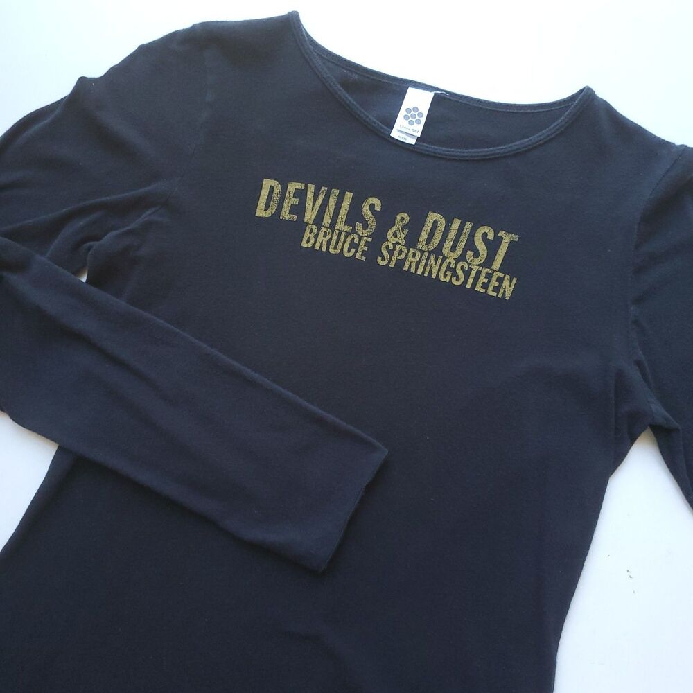 Bruce Springsteen Devils & Dust Shirt Womens M Long Sleeve Graphic Tee 2005 Tour